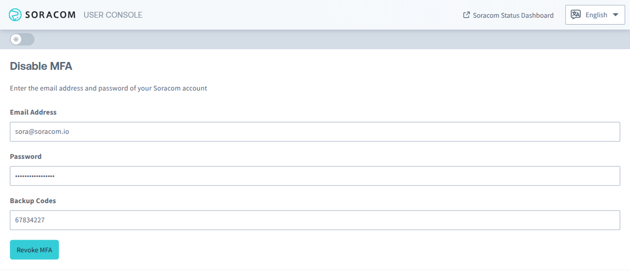 Confirm revoking MFA