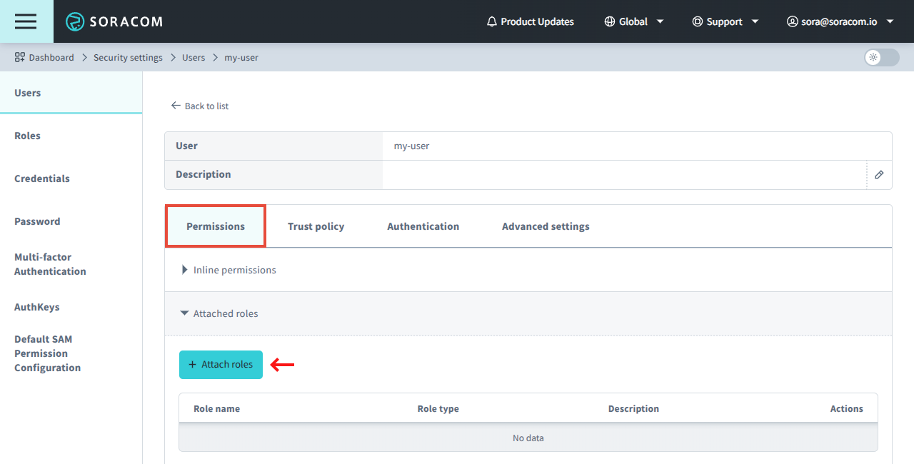 Edit User Roles