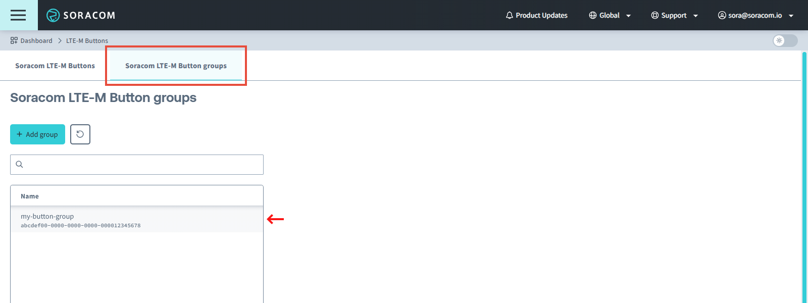 Edit group from group list