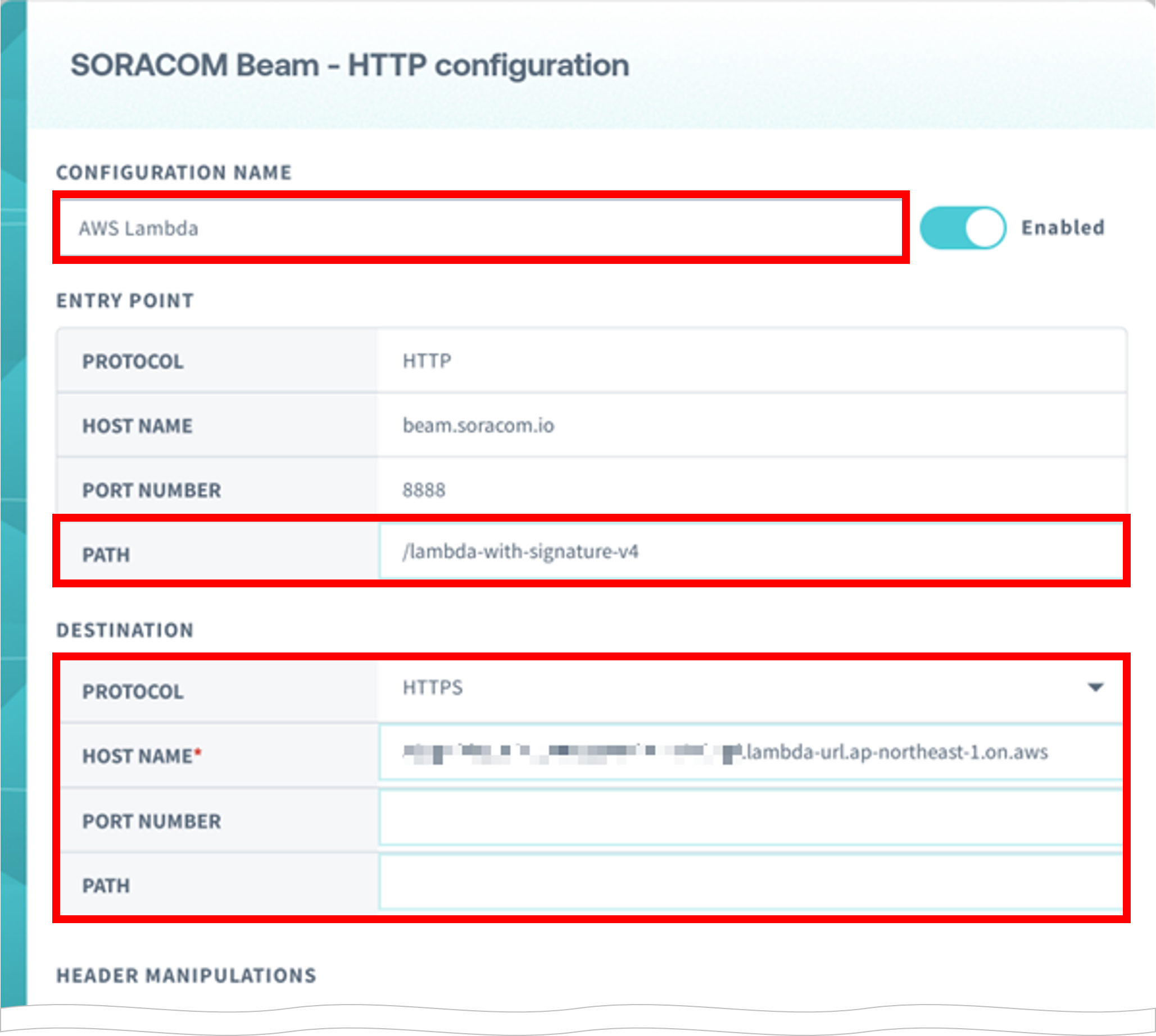 HTTP Entry Point Configuration - Part 1