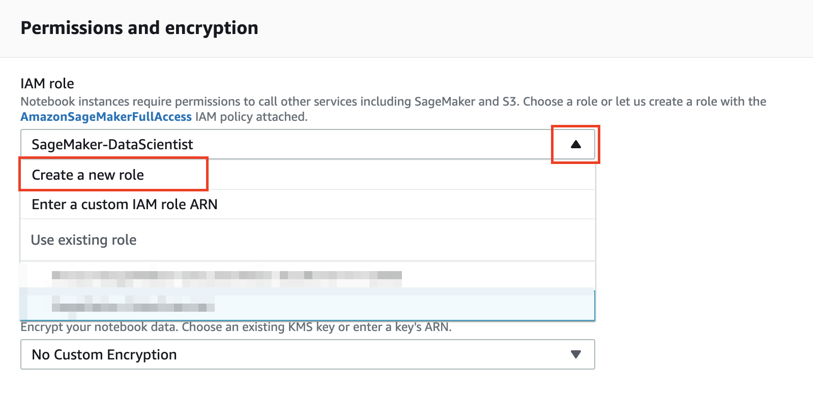 Create IAM Role for Notebook