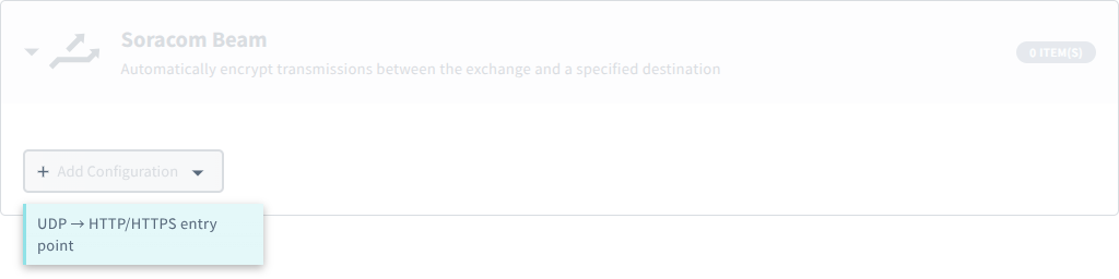 Add a UDP to HTTP/HTTPS configuration